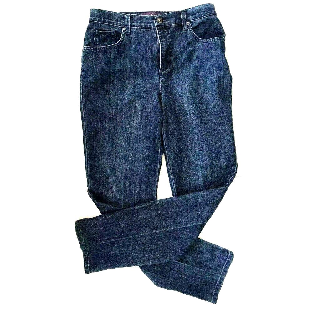 Gloria Vanderbilt Amanda Straight Leg Jeans Size 8 Medium Blue 30’ Inseam